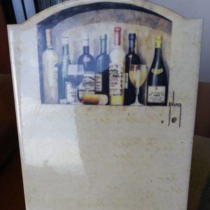 Wine note board with stand